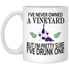 Drunk A Vineyard Mugs Wine Lover Gift