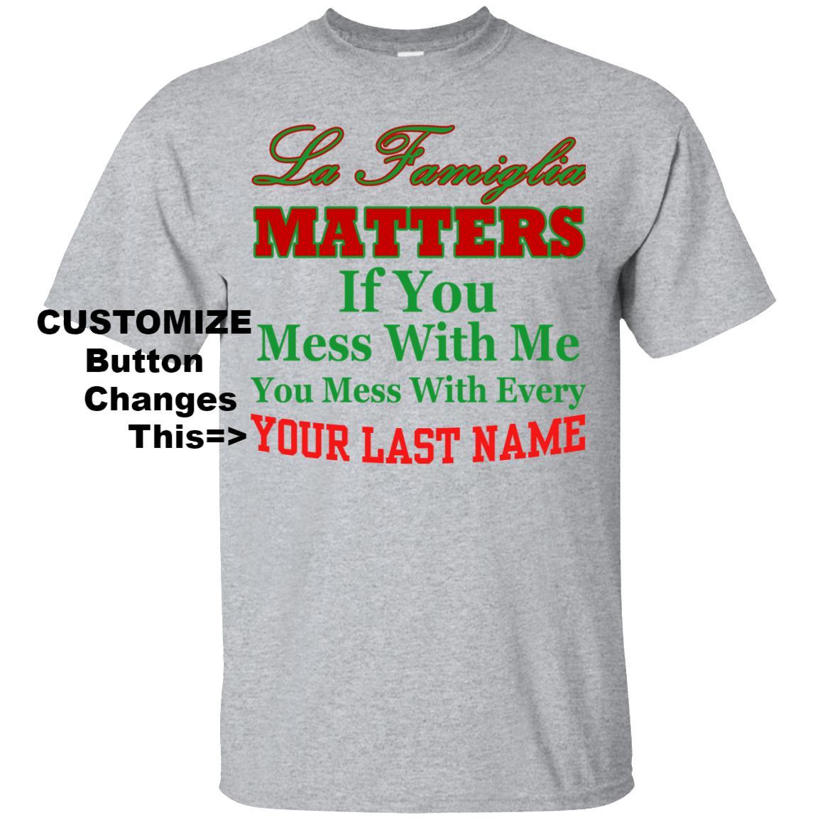 Customize LaFamiglia Italian Shirts
