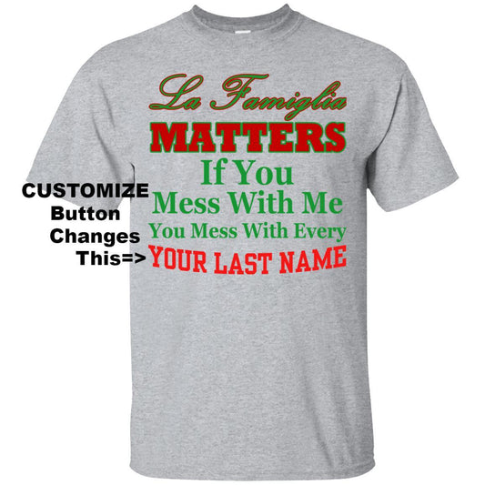 Customize LaFamiglia Italian Shirts