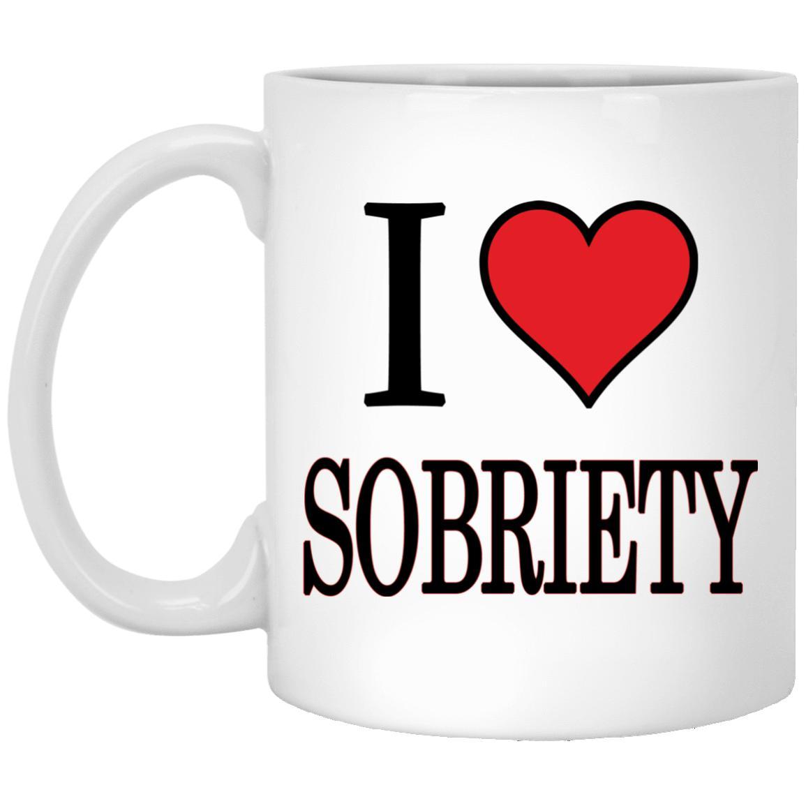 I Love Sobriety AA Alcoholics Anonymous Mug