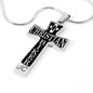 Christian Biker Cross - Custom Engrave
