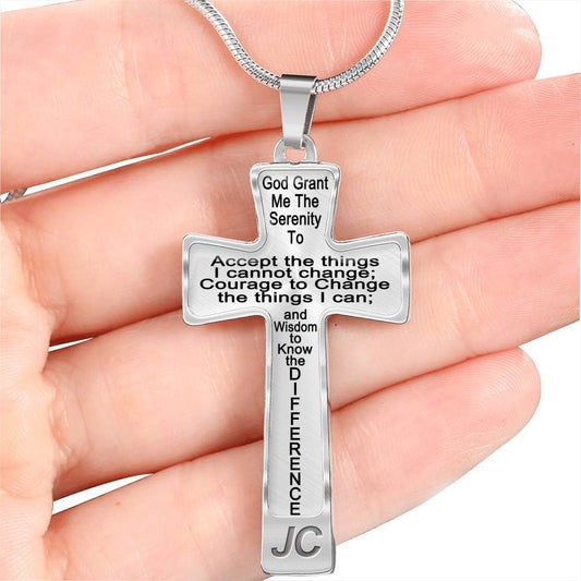 AA Serenity Cross - Custom Engrave