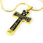 Christian Biker Cross - Custom Engrave