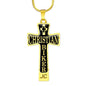 Christian Biker Cross - Custom Engrave