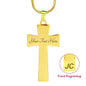 Christian Biker Cross - Custom Engrave