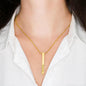 Solid Bar Custom Engraved (4 Sides) Necklace