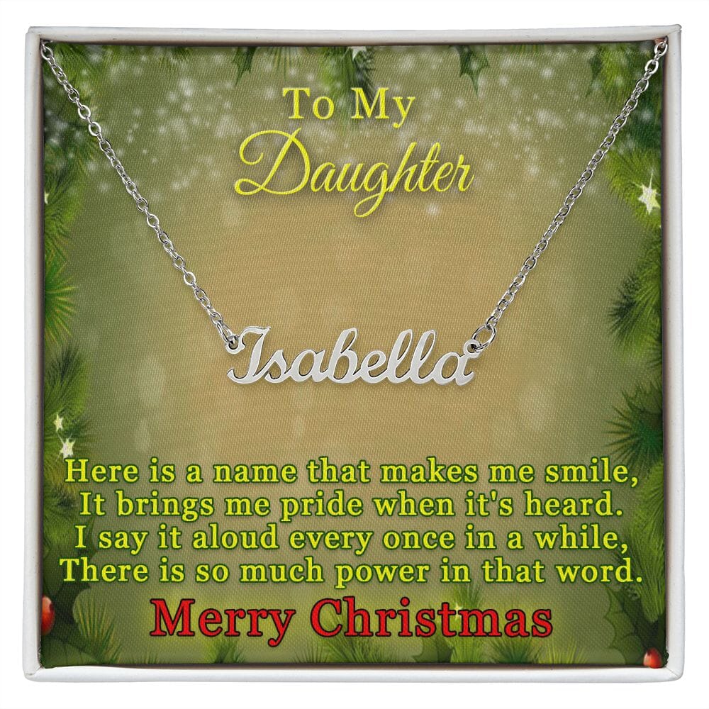 Custom Name Necklace For Daughter