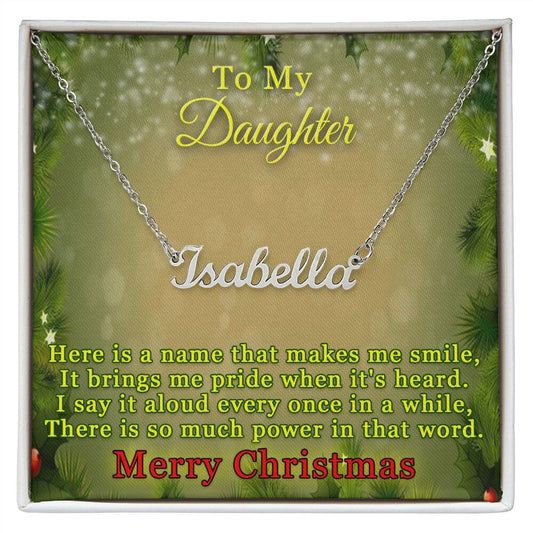 Custom Name Necklace For Daughter