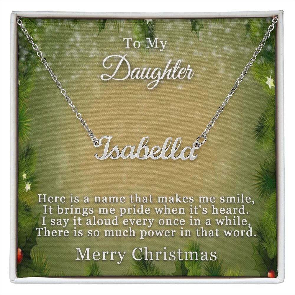 Custom Name Necklace For Daughter