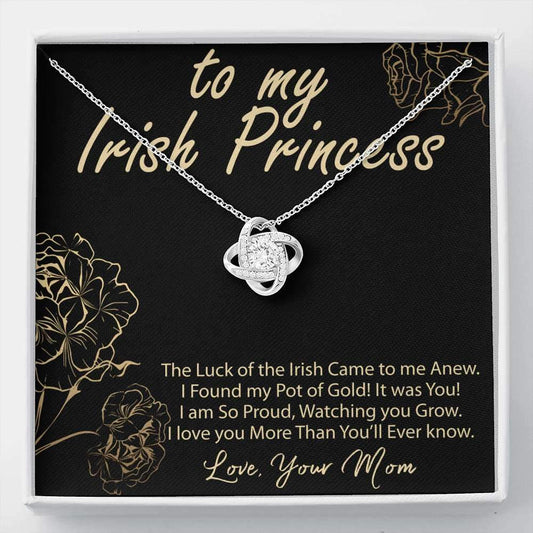 Irish Princess Mom to Daughter Necklace
