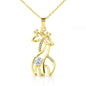 Love My Daughter Giraffe Necklace