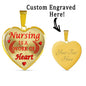 Nursing Is A Work of Heart Nurse Necklace
