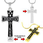 Christian Biker Cross - Custom Engrave
