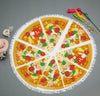 Round Pizza Blanket for beach with Tassels