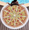 Round Pizza Blanket for beach with Tassels