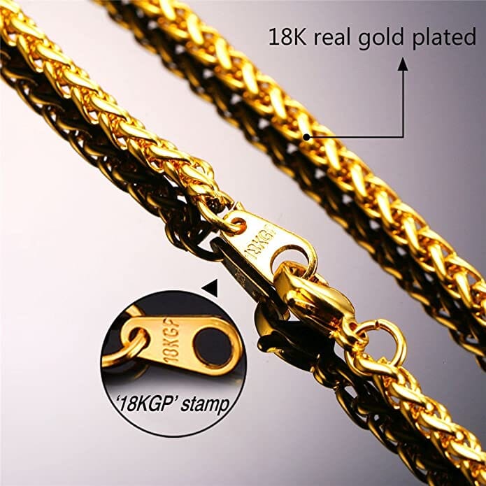 Italian Horn Necklace - 18k Gold Plated