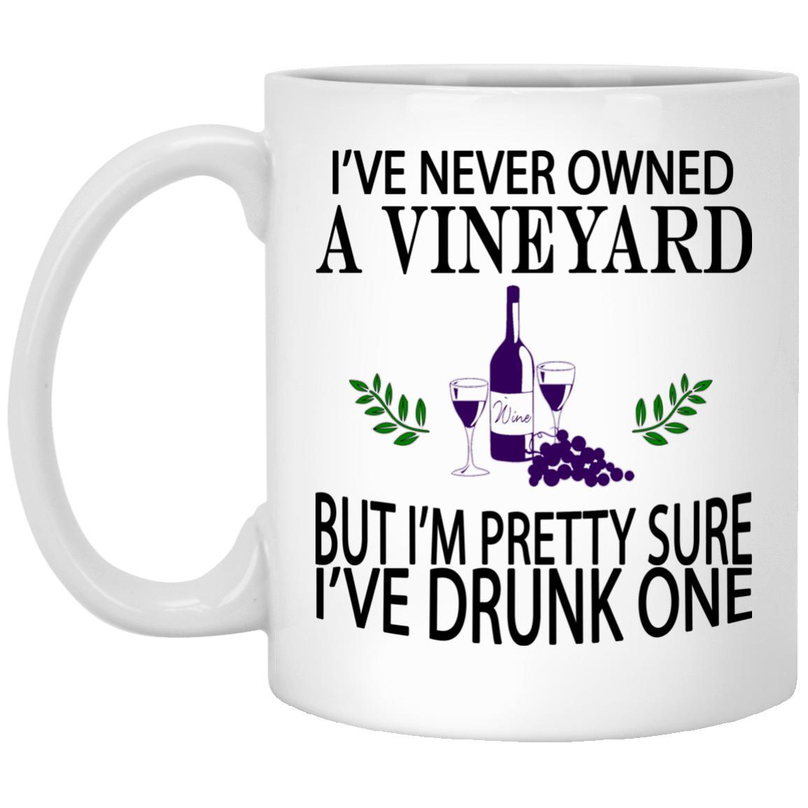 Drunk A Vineyard Mugs Wine Lover Gift