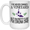 Drunk A Vineyard Mugs Wine Lover Gift