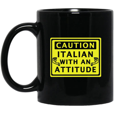 Caution Italian Mugs