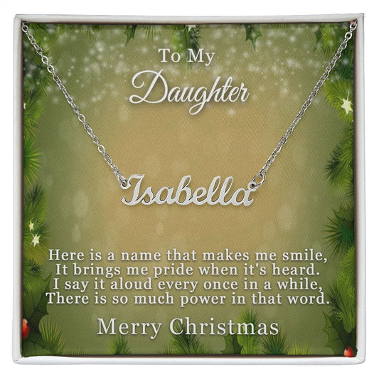 Custom Name Necklace For Daughter