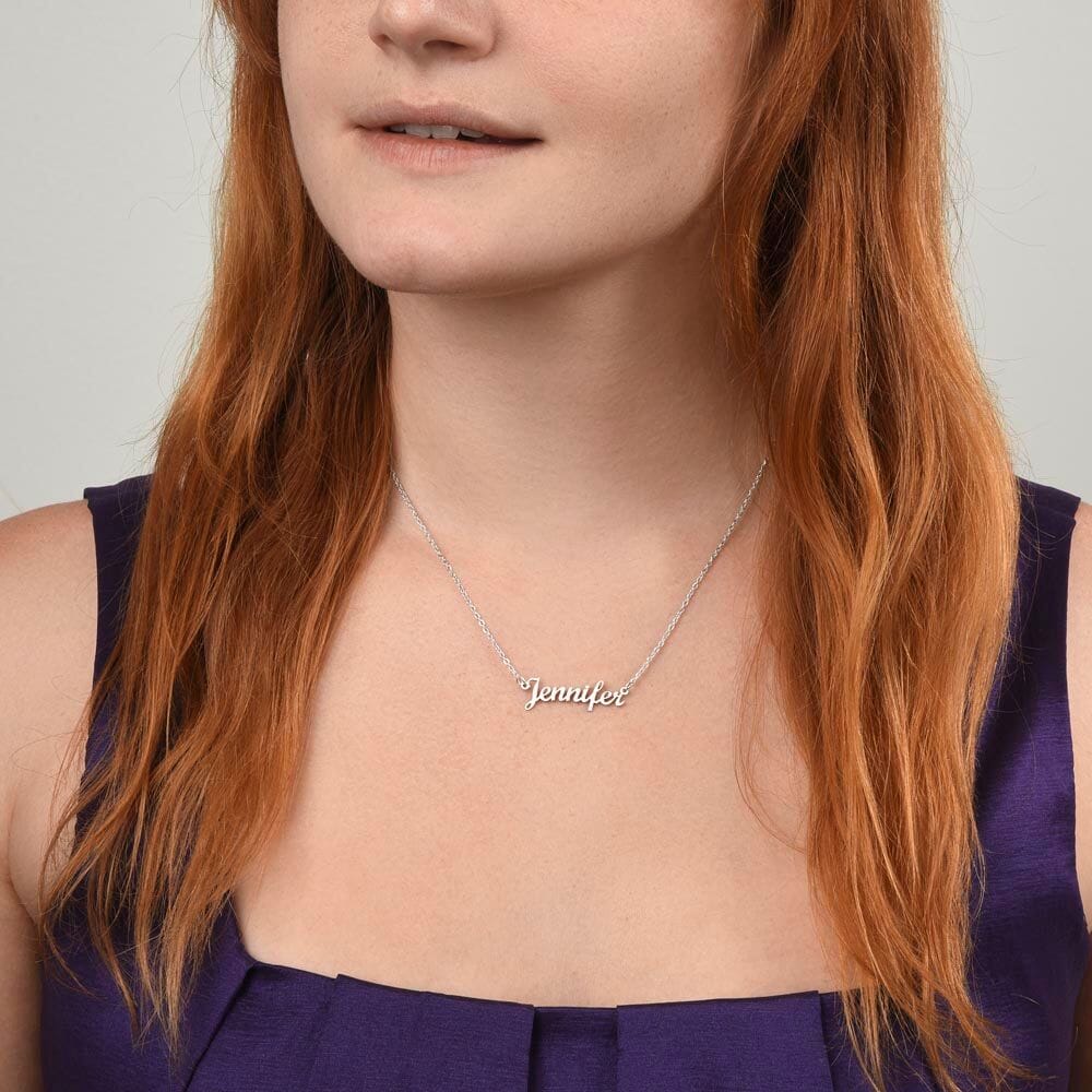 Custom Name Necklace For Daughter - Christmas