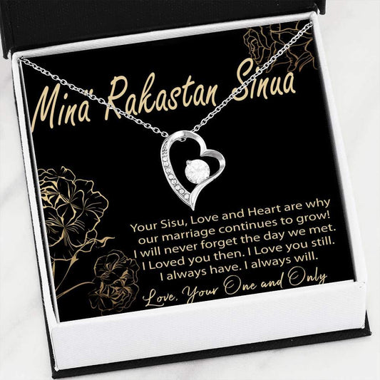 Finnish Valentine Necklace - Gift Box and Card Included