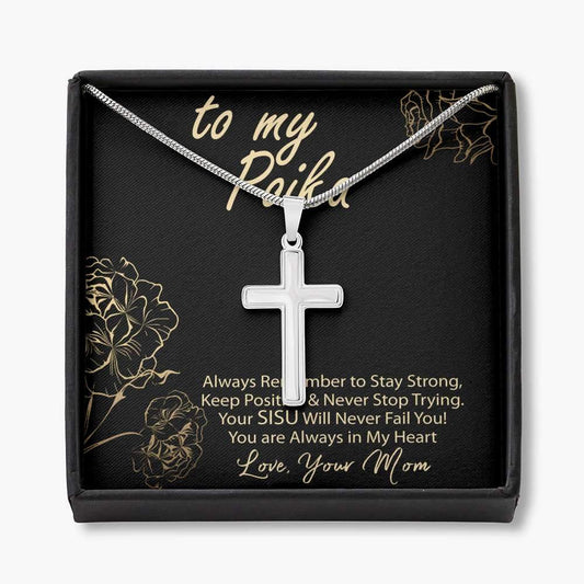 Finnish Gift - Cross from Mom to Son of Faith