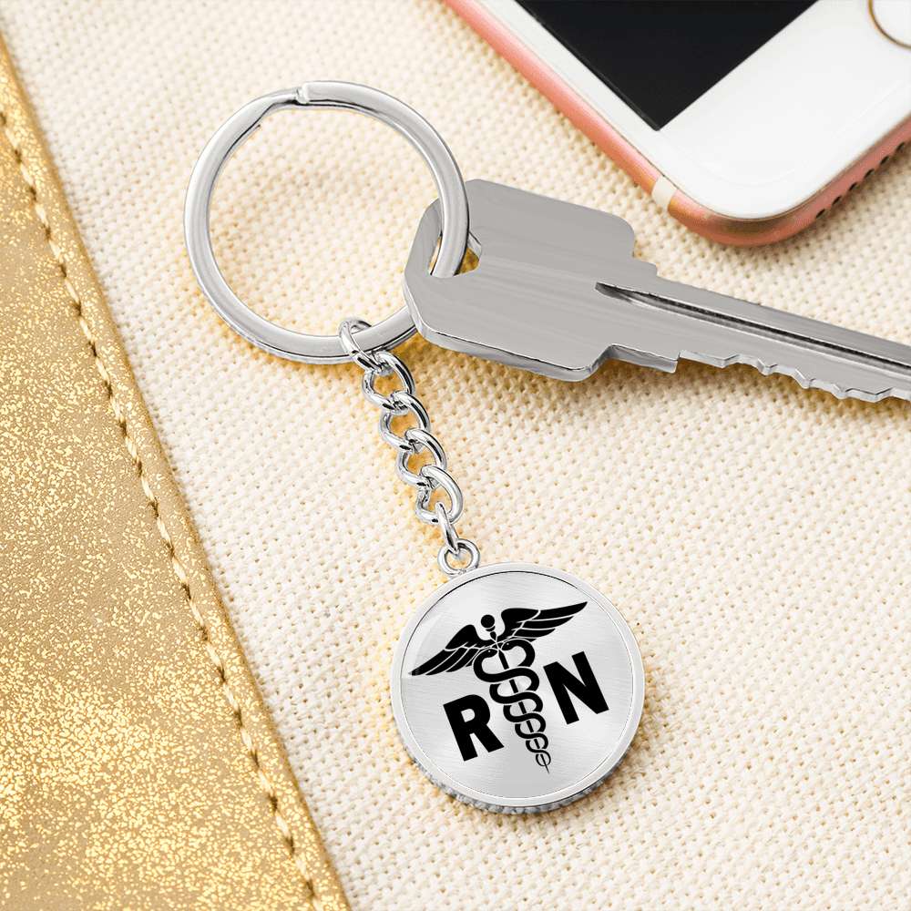 RN Nurse Keychain - Engraving Option