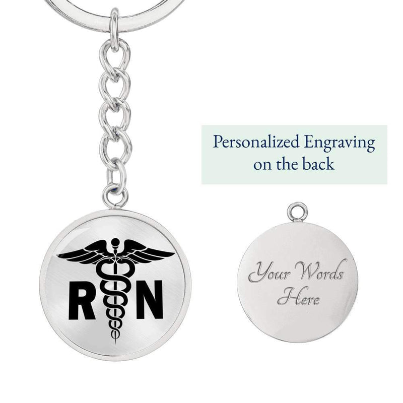 RN Nurse Keychain - Engraving Option