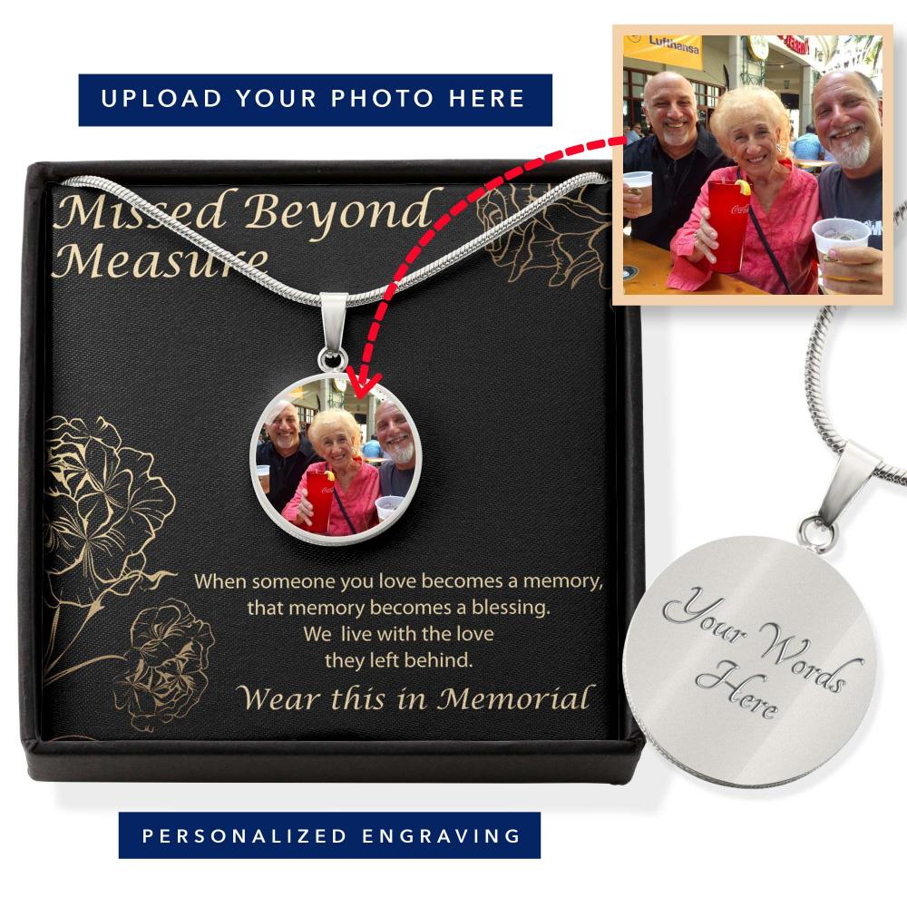 Memorialize Your Loved one With Their Picture on This Necklace